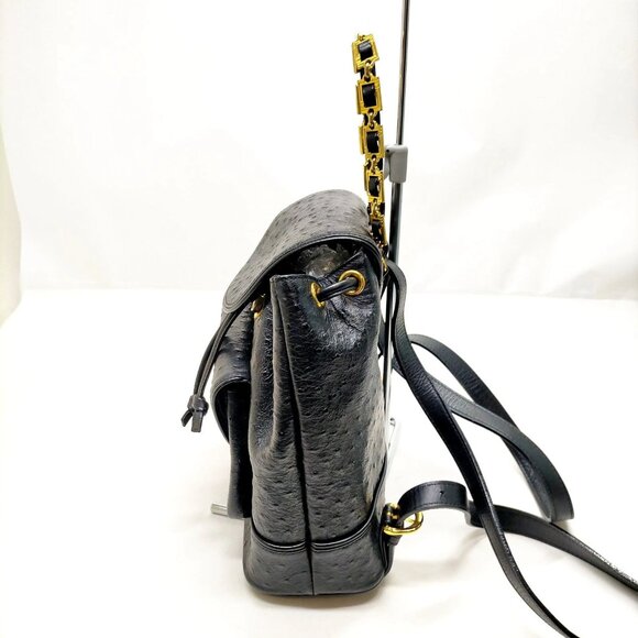 VERSACE BackPack Bag Black Leather mon-319-091525 - Picture 3 of 16